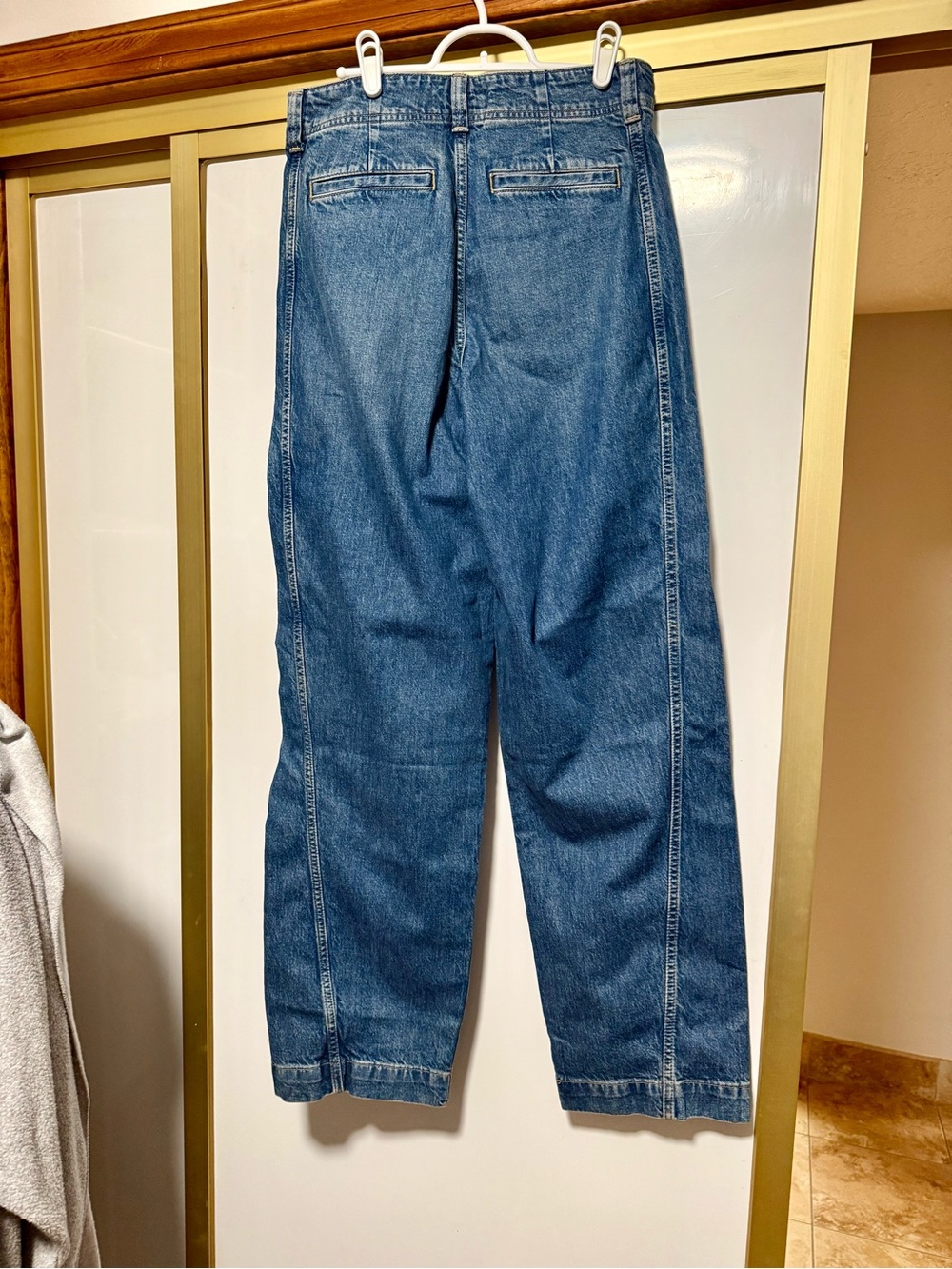 NWT!! Madewell Tapered Denim Trouser - Picture 3 of 7